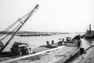 Giurgiu: Blick über die Donau nach Russe, vom Kai in Giurgiu