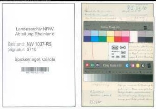 Entnazifizierung Carola Spickernagel , geb. 23.11.1901 (Studienraetin)
