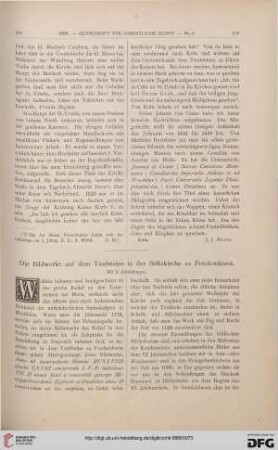 Die Bildwerke auf dem Taufsteine in der Stiftskirche zu Freckenhorst
