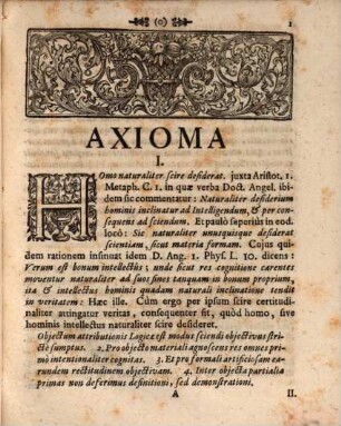 Sensus Genuinus Axiomatum Philosophicorum In Scholis Frequentius Usitatorum