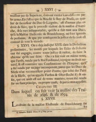 Chapitre III. Dans lequel on fait voir la nullité des Traités de 1686. & de 1694.