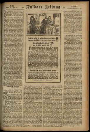 Zweite Ausgabe vom Samstag, den 07. April 1917.