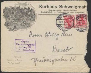 Brief von Dora Hitz an Wilhelm Stein