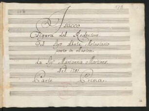 Isacco figura del redentore; V (5), Coro, orch