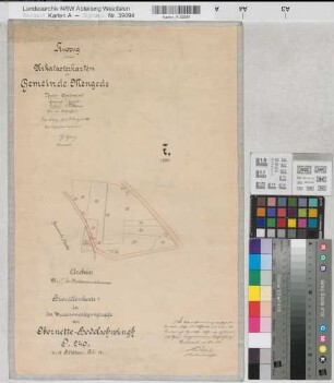 Nette (Dortmund), Bodelschwingh (Dortmund), Zusammenlegung Obernette-Bodelschwingh, Brouillonkartee I Mengede Flur 7