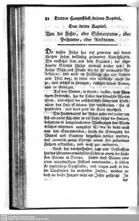 3. Von der Fichte, oder Schwarztanne, oder Pechtanne, oder Rothtanne