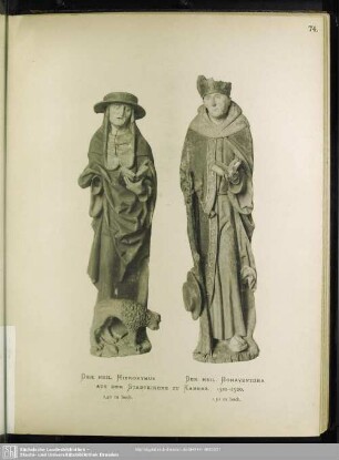 Der Heil. Hieronymus; Der Heil. Bonaventura; Aus Der Stadtkirche Zu Kamenz. 1510-1520