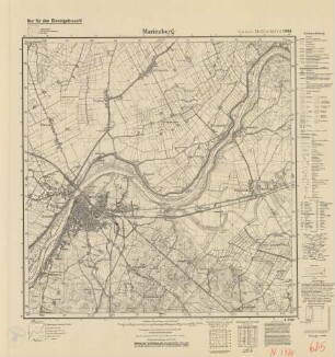 1980 (alte Nr.: 625) Marienburg, Meßtischblatt (4cm - Karte)