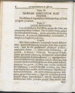 Thes. IV. Quænam Substantiæ Fluidissimæ.