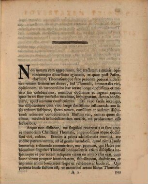Potestatem principis in ecclesiam partem esse maiestatis : disp. prima
