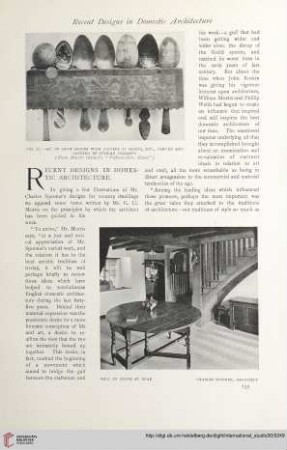 Recent designs in domestic architecture