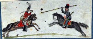 Sächsischer Prinz-Johann-Chevauleger und Kosak