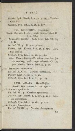 LVII. Amara. Kanalkäfer.