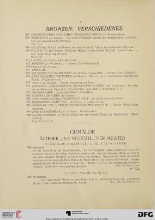 Gemälde älterer und neuzeitlicher Meister (Nr. 826-980)
