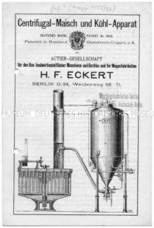 Zentrifugal-Maisch- und Kühl-Apparat