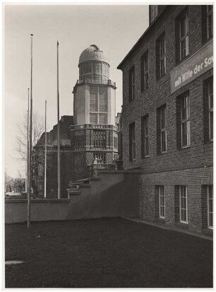 Sternwarte (Lohrmann-Observatorium der TU), Dresden Wiederaufbau: Turm nach Rekonstruktion