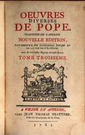 Oeuvres Diverses De Pope : Traduites De L'Anglois. 3, Le Temple DE La Renommee