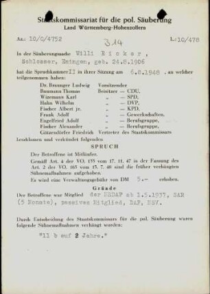 Ricker, Willi