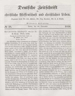 297-299 "Der petrinische Lehrbegriff" von B. Weiß : erster Artikel