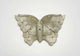 Schmuckplatte aus Jade, Schmetterling