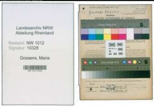 Entnazifizierung Maria Gossens , geb. 16.01.1889 (Lehrerin)
