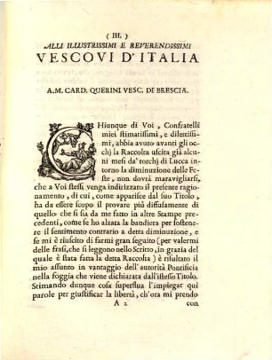 La moltiplicità de'giorni festivi che oggi di' si osservano di precetto autorizzada da tutti sommi pontefici in 225 anni in qua, cio e' da Clemente VII a Benedetto XIV