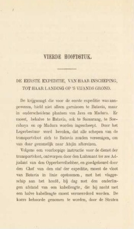 Vierde hoofdstuk. De eerste expeditie. van haar inscheping, tot haar landing op 's vijands grond
