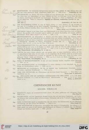 Chinesische Kunst (Nr. 642-679)