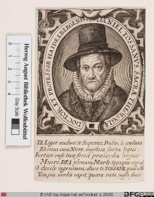 Bildnis Daniel Tossanus (eig. Toussain) d. Ä.
