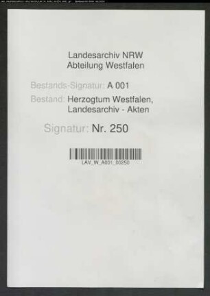 Privilegien und Gerechtsame der Ämter Bilstein und Fredeburg