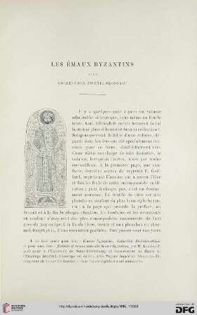 3. Pér. 13.1895: Les émaux byzantins de la collection Zwénigorodskoi