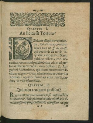 Quaestio II. Quinam torqueri possint?