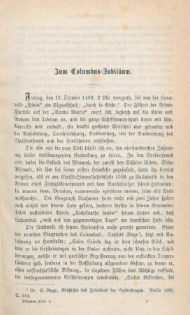 1-13 Zum Columbus-Jubiläum