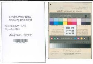 Entnazifizierung Heinrich Maasmann , geb. 09.08.1912 (Landwirt)