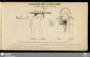 Holzlangloch- Bohr- & Stemm-Maschine : 1/10 n. Gr.