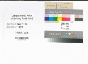 Entnazifizierung Willi Wolter , geb. 00.00.0000 ()