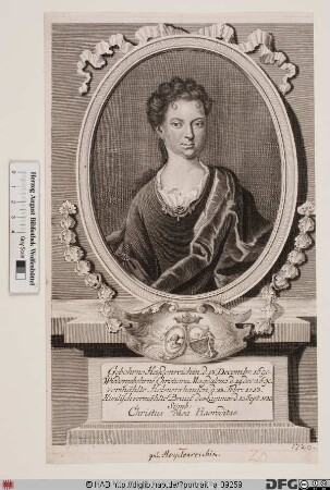 Bildnis Christiana Magdalena Helmershausen, geb. Heydenreich