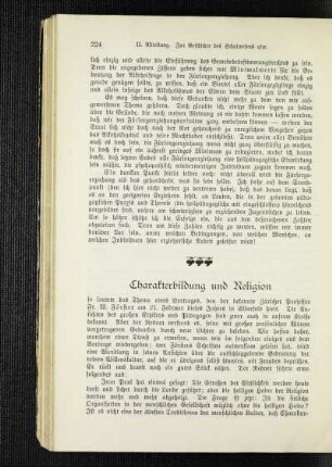 Charakterbildung und Religion