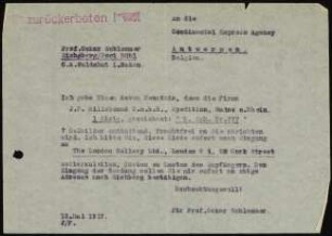 Ich gebe Ihnen davon Kenntis, dass die Firma J.F. Hillebrand G.m.b.H...