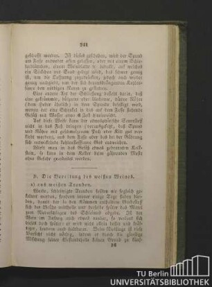 D. Die Bereitung des weißen Weines.