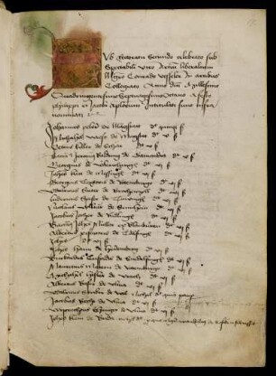 Sommerhalbjahr 1478. Rektorat Konrad Vessler