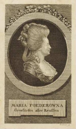 Bildnis von Maria Feodorowna (1759-1828) Kaiserin von Russland