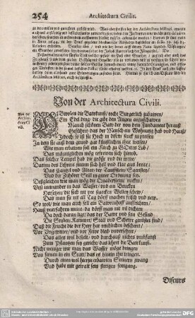 Von der Architectura Civili.