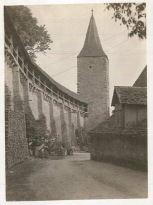 Wehrgang : Stadtmauer am Thomasturm