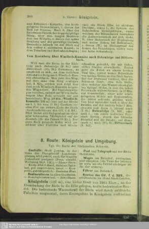8. Route: Königstein und Umgebung