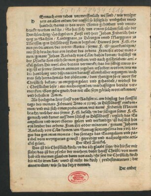 Demnach eym yeden unzweyffenlich wissend/ wie yetziger zeyt ...