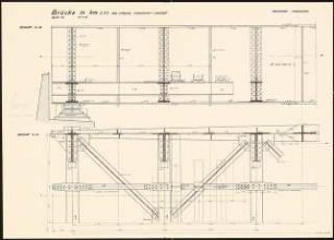Hafenbahnhof bei Loxstedt Schinkelwettbewerb 1933: Eisenbahnbrücke. Schnitte 1:10