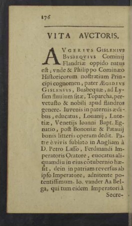 Vita Auctoris.