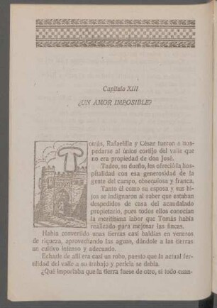 Capítulo XIII - ¿Un amor imposible?