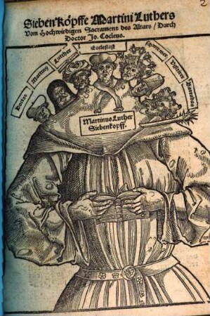 Sieben Köpffe Martini Luthers Vom Hochwirdigen Sacrament des Altars